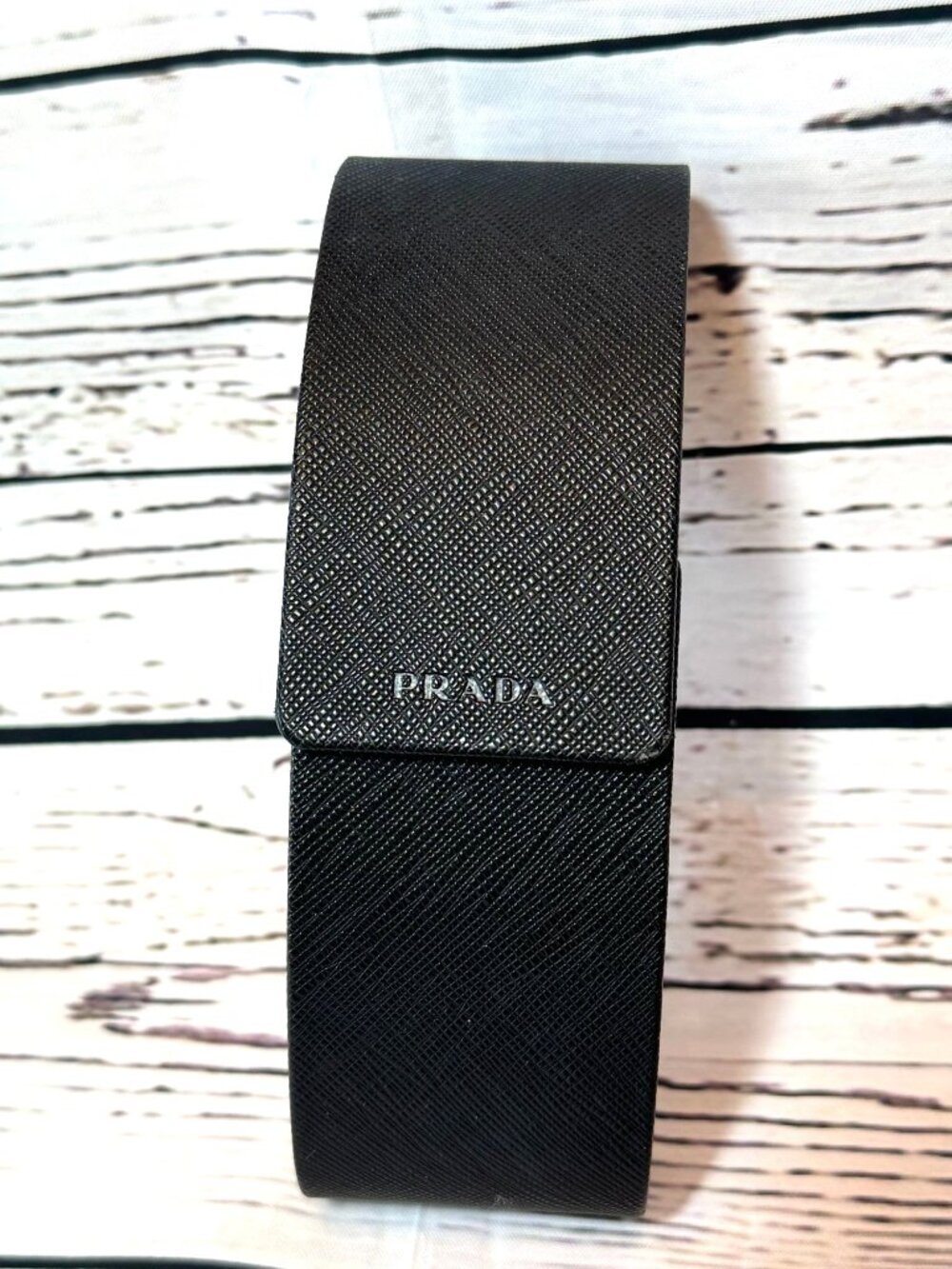 Prada Universal Black Medium Hard Case for Sunglasses or Eyeglasses Magnetic Lid